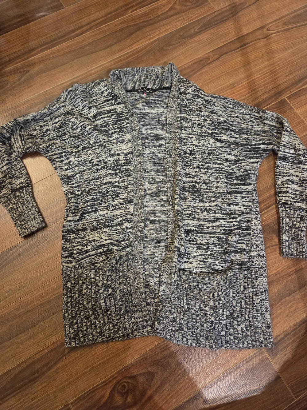 Aritzia Talula Cashmere Angora Blend - Marled Open Front Cardigan - M
